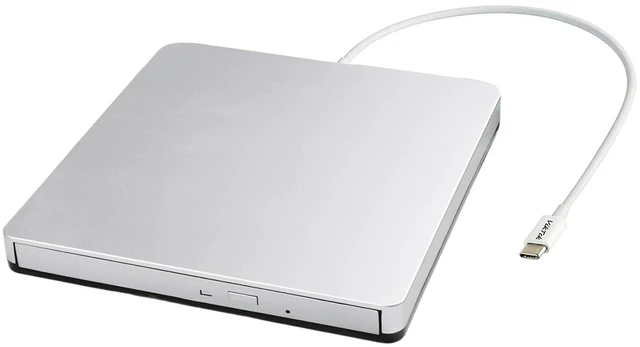Main image of VikTck External CD DVD Drive Type-C USB 3.0 Portable CD DVD Burner/Writer Optical Disk Drive Player Reader for MacBook Pro Air iMac Laptop Desktop PC Windows 11/10/8/7 Linux Mac OS