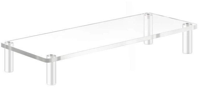 Main image of YestBuy 20x7.5 Acrylic Monitor Stand Riser, Clear Computer Stand for Laptop, iMac, Pc, Printer, Desktop Ergonomic,Desk Riser Work from Home Accessories Office Supplies Platform Save Space