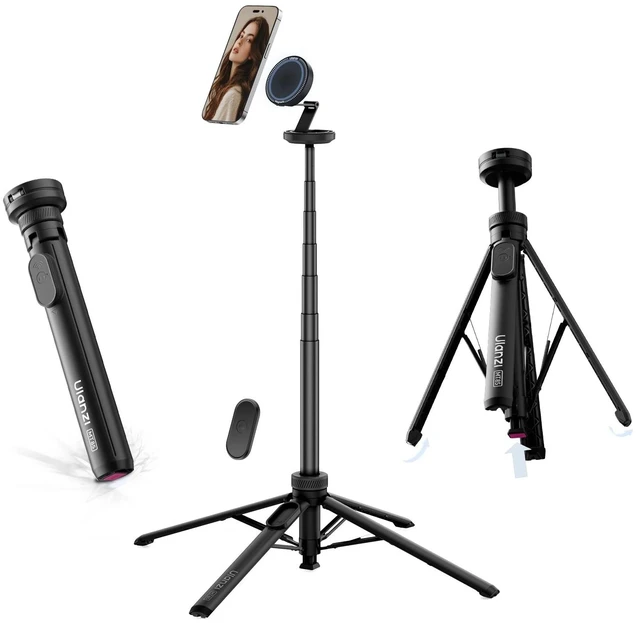 Main image of ULANZI MT85 60"Magnetic Phone Tripod for iPhone18Pro Auto Open Selfie Stick