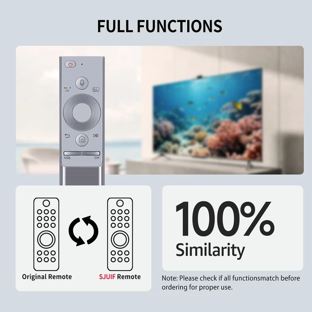 Alt view image 2 of 5 - SJUIF BN59-01300F Voice Replacement Remote for Samsung Smart TVs