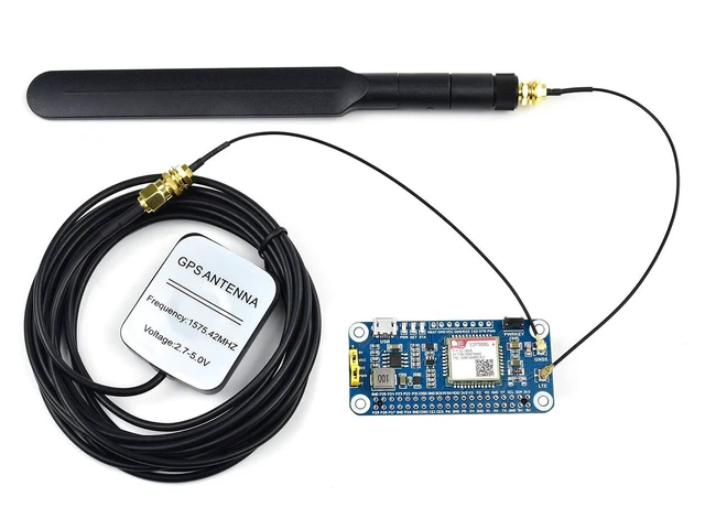 Alt view image 3 of 5 - Waveshare NB-IoT/Cat-M(EMTC)/GNSS Module Based On SIM7080G Compatible with Raspberry Pi Globally Applicable