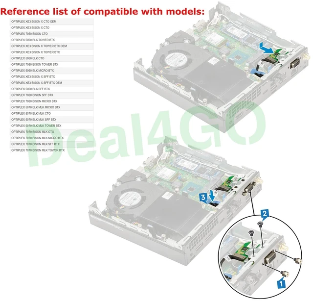 Alt view image 2 of 4 - Deal4GO USB-C Type C Port I/O Daughter Board WRMH0 0WRMH0 Replacement for Dell Optiplex 5060 5070 5080 7060 7070 7080 MT Tower (NOT FIT for SFF & MFF)