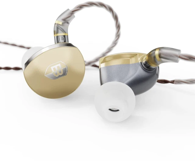Main image of BASN MTPro 14.5mm Planar HiFi in Ear Monitors Headphones (Champagne Gold)