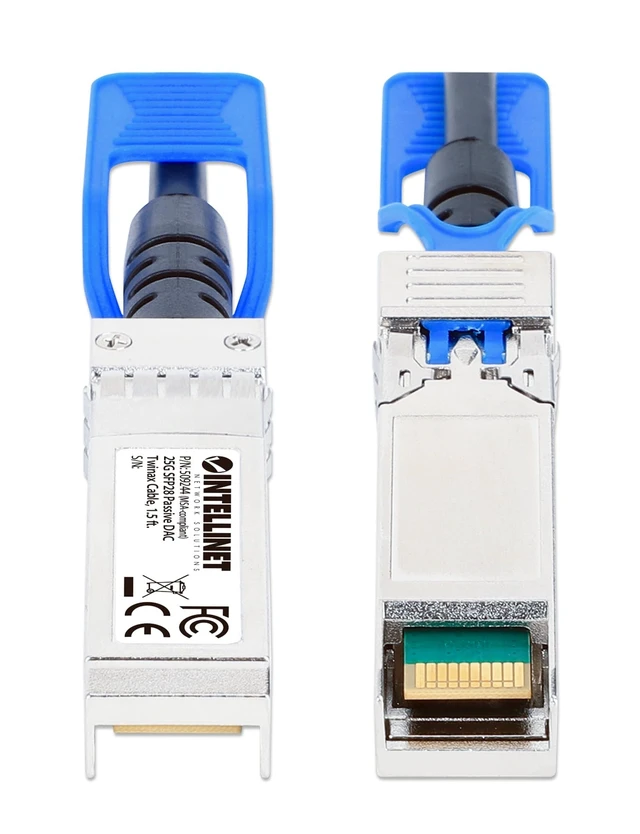 Alt view image 3 of 4 - Intellinet 25G SFP28 Passive DAC Twinax Cable, 1.5 ft