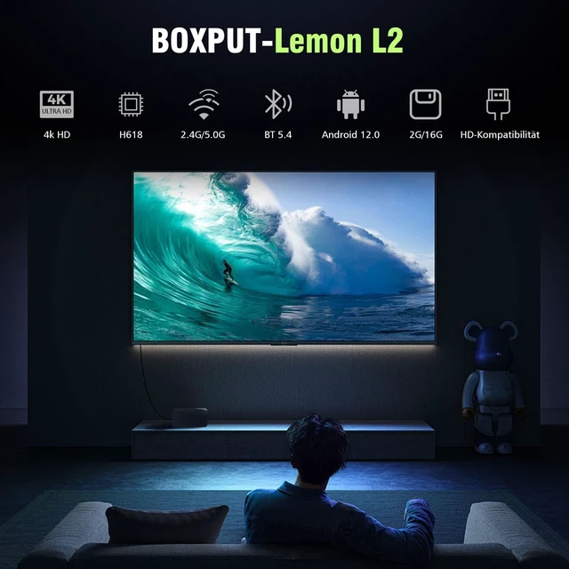 Alt view image 2 of 5 - BOXPUT Lemon TV L2 2026 Android TV Box 12.0 Smart Box
