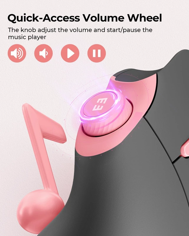 Alt view image 5 of 5 - seenda MOU-302 Wireless Bluetooth Ergonomic Vertical Mouse with Volume Knob