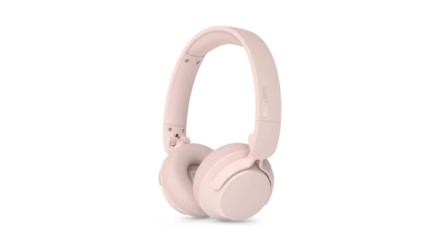 Alt view image 5 of 5 - Philips TAH4000 Wireless On-Ear Bluetooth Headphones, 70H Playtime, Dynamic Bass - Pink