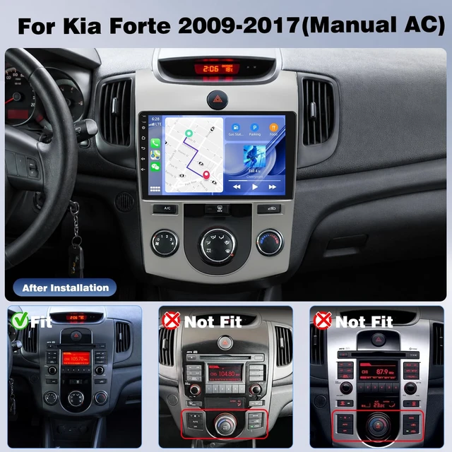 Alt view image 2 of 5 - Upgrcaru 4 Core+64G Android Car Radio for Kia Forte 2009-2017(Manual AC)