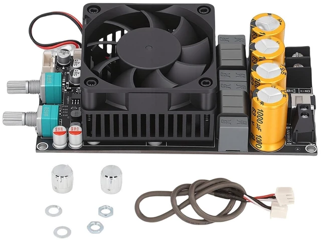 Main image of WALFRONT 600W Subwoofer Amplifier Board Active Low Pass Filter Single Channel Frequency Volume Adjustable for BT Audio Dynamic Mic
