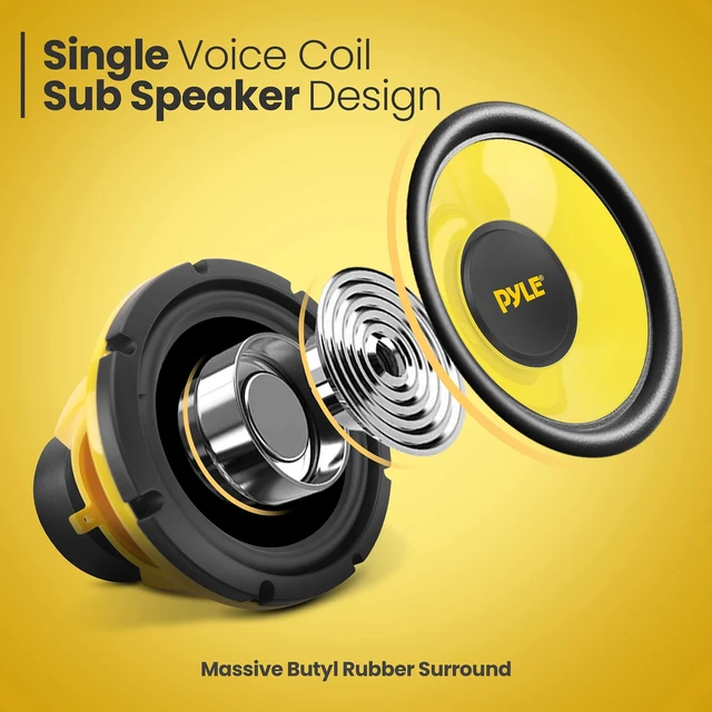 Alt view image 5 of 5 - Pyle Car Midbass Speaker System - Pro 8 Inch 400 Watt 4 Ohm Auto Mid-Bass Component Poly Woofer Audio Sound Speakers For Car Stereo w/ 40 Oz Magnet, 50Hz-5KHz Frequency, 3.58 Mount Depth - PLG81