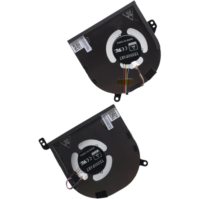 Alt view image 4 of 5 - YesNOPart CPU GPU Graphics Cooling Fan kit 594WG MC4KC Replacement for Dell XPS 15 9520 9530 Precision 5570 (RTX 3050)