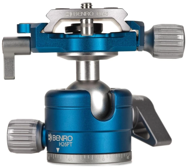Main image of Benro H26PT Ball Head - 7kg Load Capacity, Arca-Type QR, Travel & Landscape