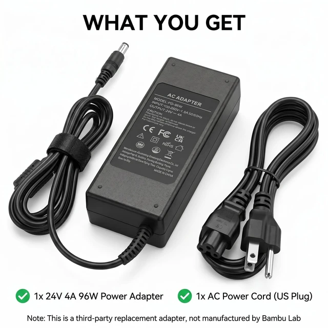 Alt view image 4 of 5 - 24V AMS2 Pro Power Supply for Bambu Lab AMS 2 Pro Automatic Material System