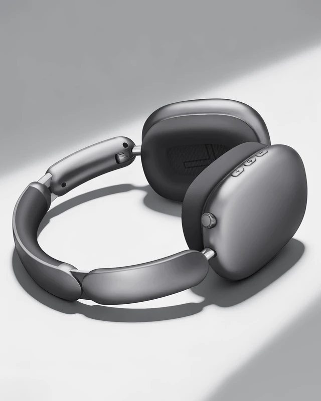 Alt view image 2 of 5 - Wentronic Y02 Active Noise Cancelling Wireless Headphones, Grey