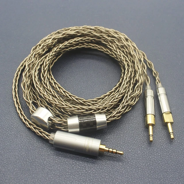 Alt view image 2 of 5 - Youkamoo Balanced Replacement Upgrade Cable Compatible with Sennheiser HD700 HD 700 Headphones 2.5mm to 2.5mm Male Silver-Plated Braided 6ft/1.8m