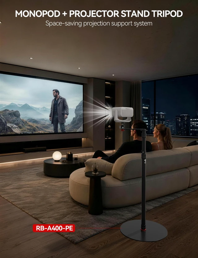 Alt view image 2 of 5 - IFOOTAGE RB-A400-Pe Projector Stand with Round Base Monopod