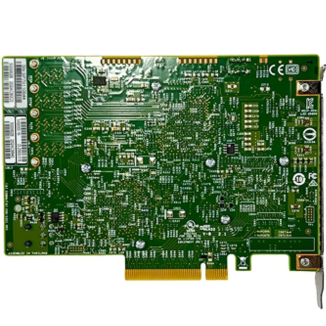 Alt view image 5 of 5 - SAS HBA Card Compatible with LSI 9300-16i IT Mode 16-Port with SAS Cables