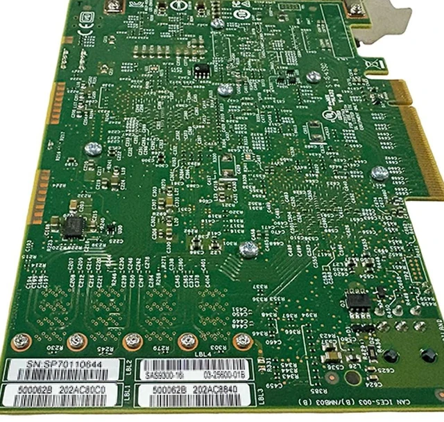 Alt view image 4 of 5 - SAS HBA Card Compatible with LSI 9300-16i IT Mode 16-Port with SAS Cables
