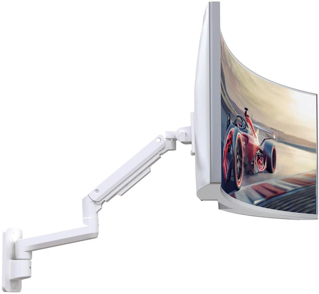 Main image of Heavy-Duty Monitor Wall Mount for 17-49" Ultrawide Screens, White