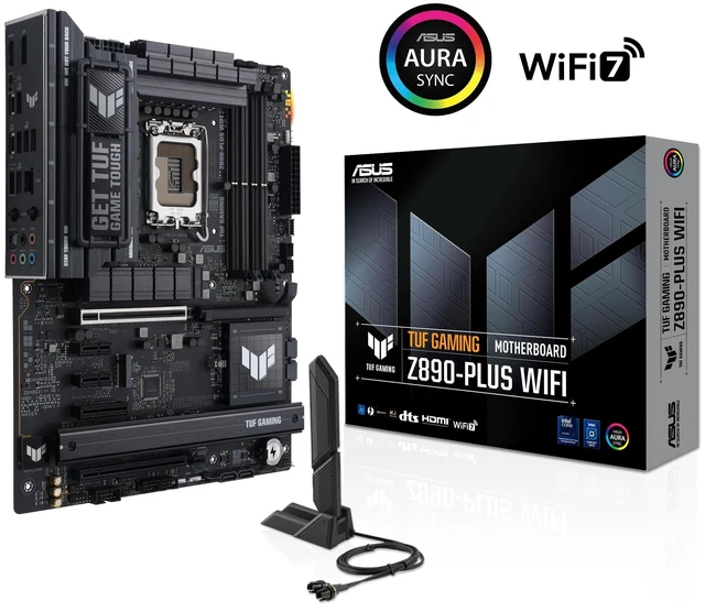 Alt view image 5 of 5 - Micro Center CPU Motherboard Combo -Intel Core Ultra 7 270K Plus 24 cores up to 5.5 GHz Desktop Processor with Tuf Gaming Z890-Plus WiFi LGA 1851 ATX Motherboard