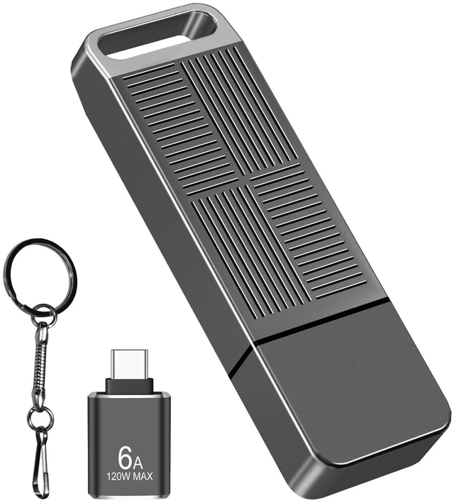 Main image of 128GB exFAT32 USB 3.0 Flash Drive with a USB-C Adapter EASTBULL Thumb Drive
