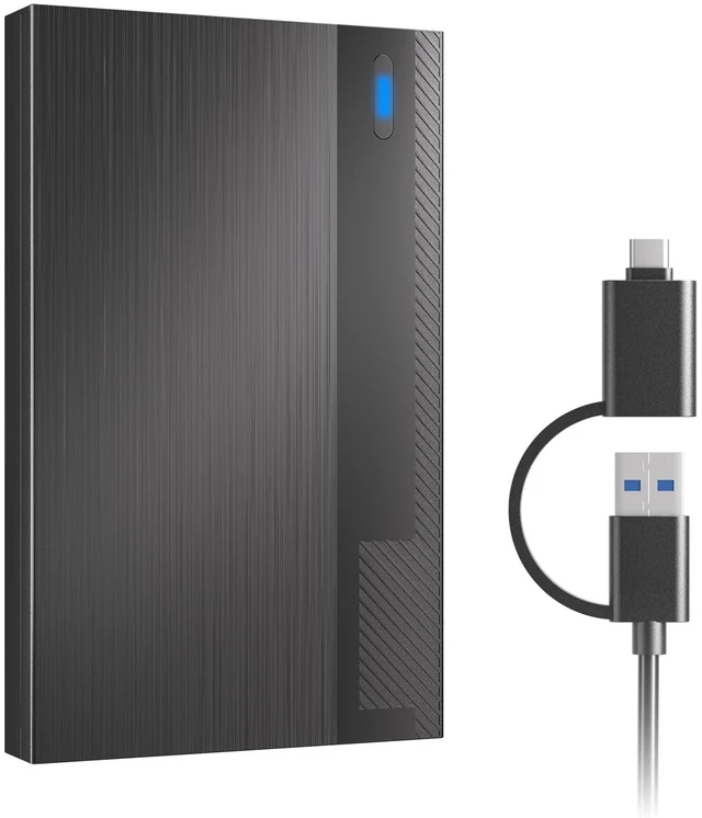 Main image of 500GB Portable HDD USB3.0 Type-C Storage for PC Mac Laptop Game Consoles