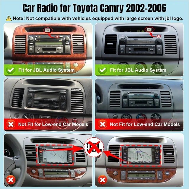 Alt view image 2 of 5 - 8Core Android Car Stereo for Toyota Camry (J.B.L) 2002 2003 2004 2005 2006