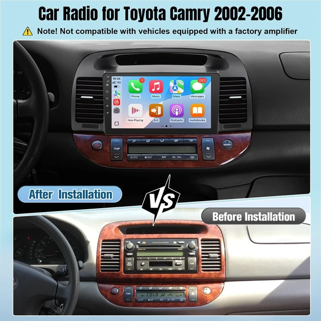 Alt view image 3 of 5 - 8Core Android Car Stereo for Toyota Camry (J.B.L) 2002 2003 2004 2005 2006