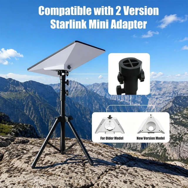 Alt view image 2 of 5 - PFNRTH Starlink Mini Tripod Stand, Adjustable Mount Kit for Mini & Mini X