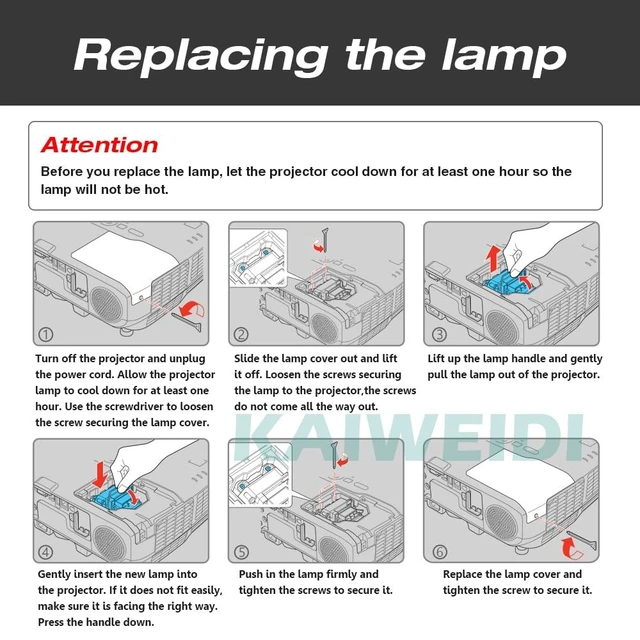 Alt view image 2 of 2 - KAIWEIDI POA-LMP137 / 610-347-5158 Replacement Projector Lamp for Sanyo PLC-WM4500 PLC-XM100 PLC-XM100L PLC-XM5000 PLC-XM80 PLC-XM80L PLC-XW4500L Projector Bulb