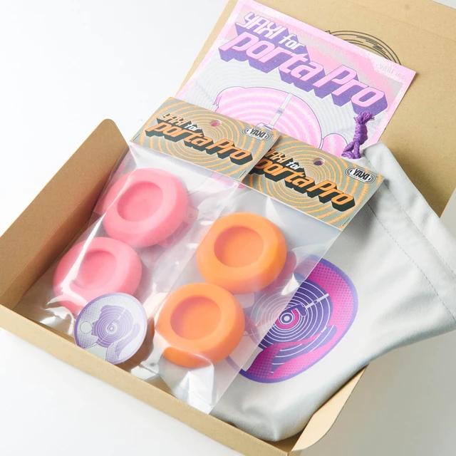 Main image of YAXI EARPADS for Koss PORTAPRO 2Pairs+Pouch ((Pink+Orange)+Pouch)