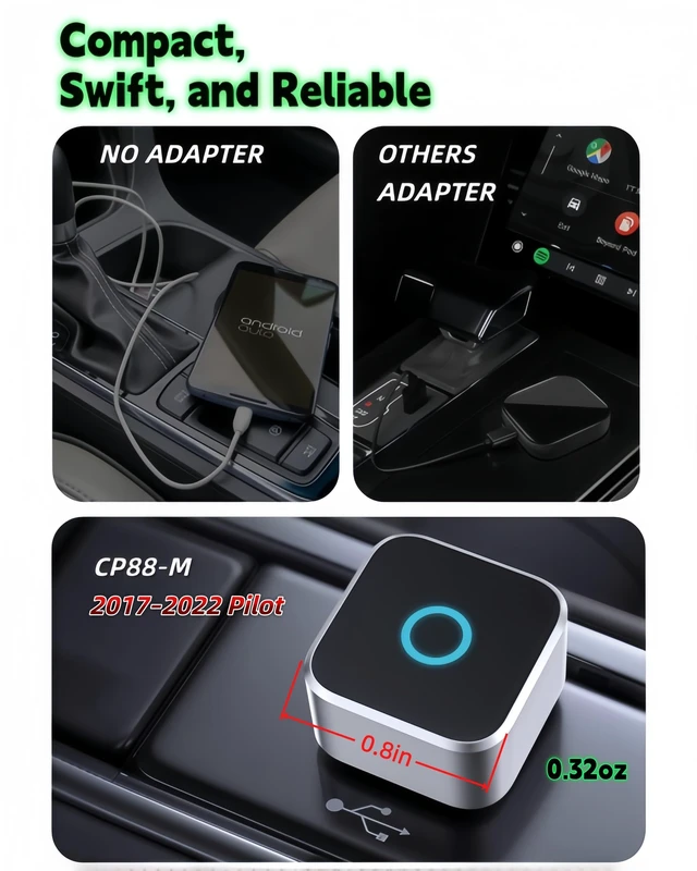 Alt view image 4 of 5 - Lugzix Compatible with 20172022 PilotWired Model Wireless Adapter