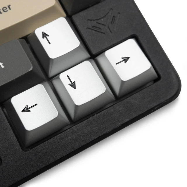 Alt view image 2 of 2 - ELECFOX Custom Silver Metal Keycaps for Gaming Keyboard Direction
