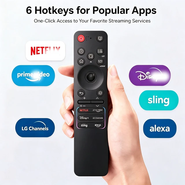 Alt view image 5 of 5 - Smart Replacement for LG Smart TV Remote 2025, 2026, Bluetooth