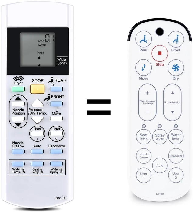 Main image of Remote Replacement for Brondell Swash Bidet Toilet Seat Swash S1400
