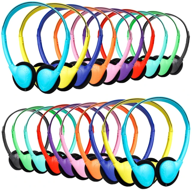 Main image of ZXQZYM Kids Headphones Bulk 30 Pack for Classroom School Student, Wired