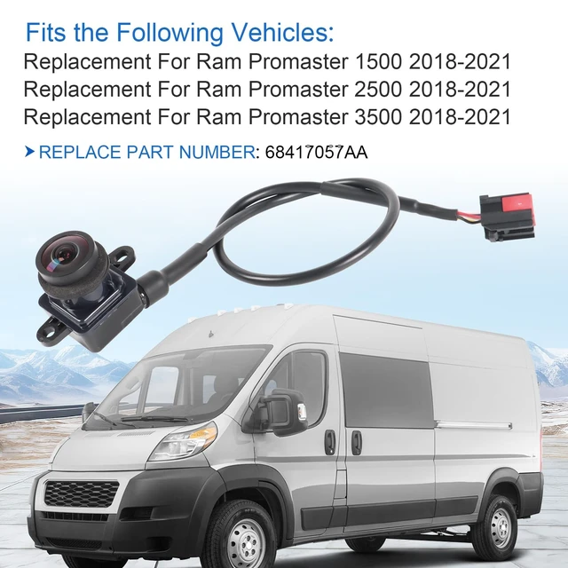 Alt view image 2 of 5 - Rear View Backup Camera Replacement for Promaster 1500 2500 3500 2018-2021