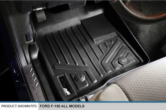 Alt view image 2 of 5 - SMARTLINER Custom Fit Floor Mats 1st Row Liner Set for 2011-2014 Ford F-150