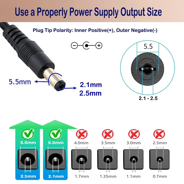 Alt view image 2 of 5 - AC Adapter for 3S 12V Rechargeable Pack DC Power Connector 5.5 x 2.1mm 5A