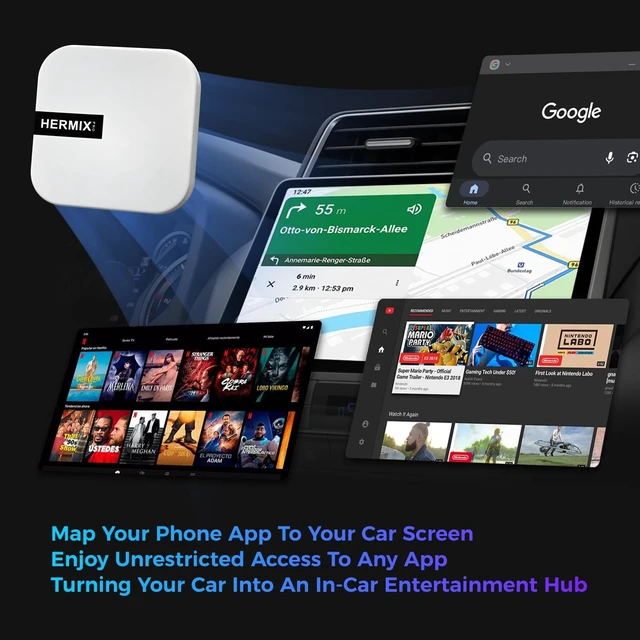 Alt view image 2 of 5 - Android Auto Wireless Adapter Compatible with Samsung DeX
