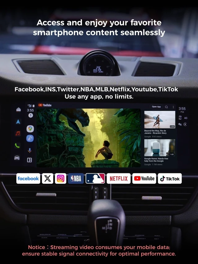 Alt view image 3 of 5 - Android Auto Wireless Adapter Compatible with Samsung DeX