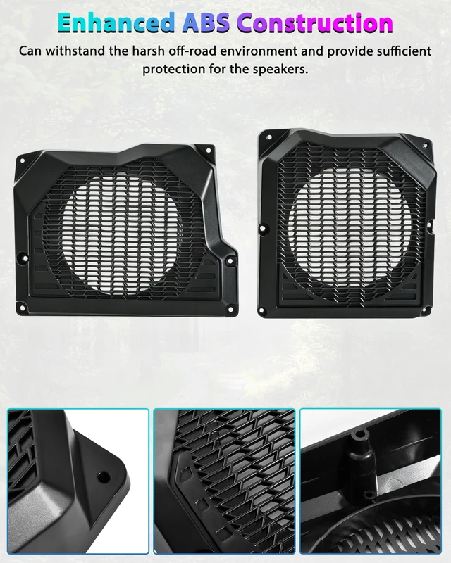 Alt view image 5 of 5 - POKIAUTO 6.5" Under Dash Speaker Pods for 2026 Polaris Ranger 500, Pair