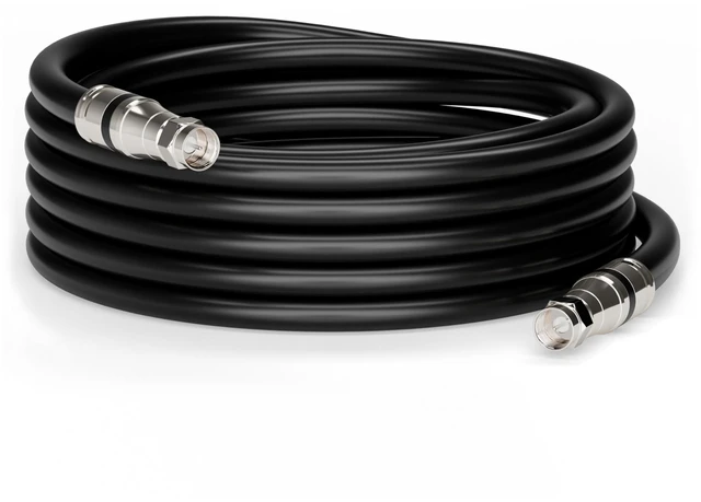 Main image of THE CIMPLE CO - RG11 Coaxial Cable 30 FT - Indoor/Outdoor Dual-Shielded Coax Cable for TV Antenna, Satellite Extension, Internet, CATV - Weather-Sealed RG11 Wire 30 Feet (9 Meters), Black