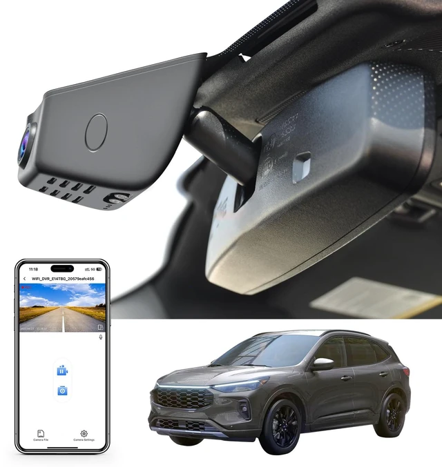 Main image of mangoal STARVIS 2 Front 4K HDR Dash Cam IMX678, Custom Fit for Ford Escape Gen4 2020 2021 2022 2023 2024 2025 2026, 5GHz WiFi, GPS, 64GB Card