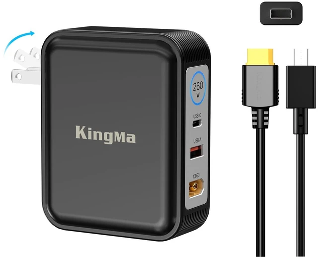 Main image of KingMa 280W 240W GaN Laptop Charger for Asus ROG Zephyrus G14 G16 TUF A16