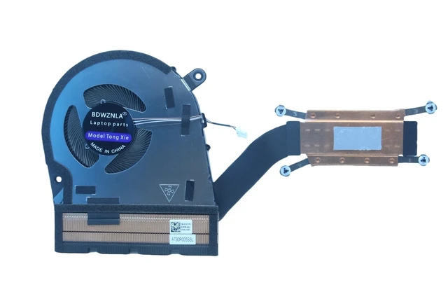 Alt view image 3 of 4 - Replacement New CPU Cooling Fan with Heat SinkTwo Cooling Tubes for DELL Latitude 7640 7440 Fan (2023 Year) EG50060S1-C661-S9A CN-01XC7H-SUK00-44J-0237-A00 AT90R005SSL DC5V