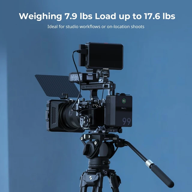 Alt view image 5 of 5 - SmallRig 68.5" Heavy Duty Carbon Fiber Video Tripod AD-50 Max