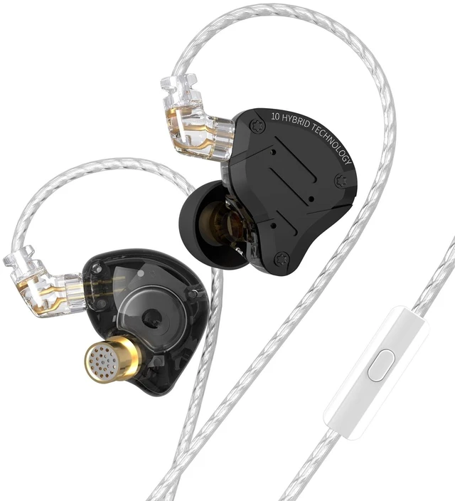 Main image of KZ ZS10 Pro in Ear Monitor, 4BA 1DD KZ Wired Headphone Multi Driver in Ear Earphone, IEM Headphones on Stage HiFi Monitor for Singer Guitarist Drummer (Matte Black with Mic)