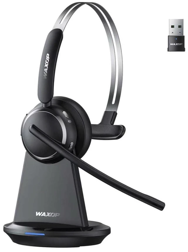 Main image of Wireless Headset with Mic for Work, Noise Cancelling Bluetooth 6.0 Headset