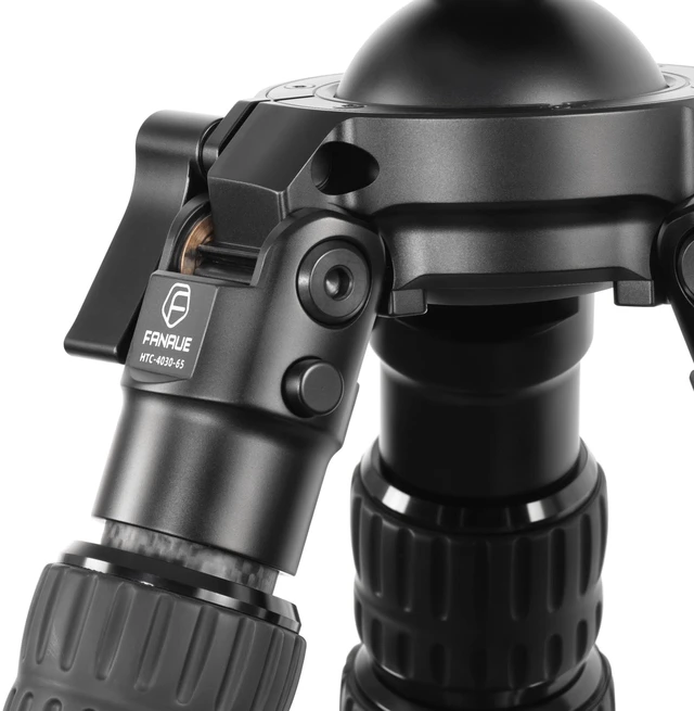 Alt view image 5 of 5 - FANAUE Carbon Fiber Tripod for Shooting for Arca Swiss Quick Release Plate, Hands-Free Operation, Suitable for Hunting, Shooting and Outdoor Activities - HTC-4030-65
